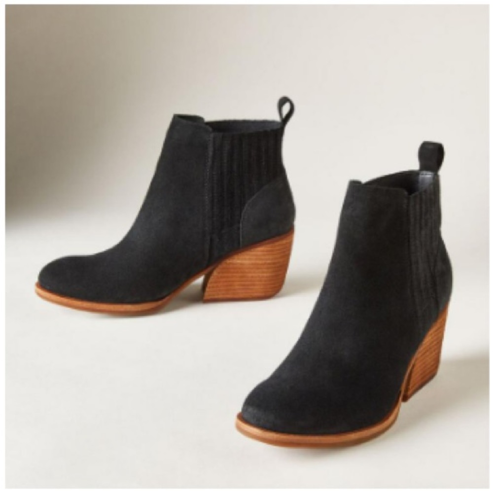 Kork-Ease Cinca Booties - Black Suede